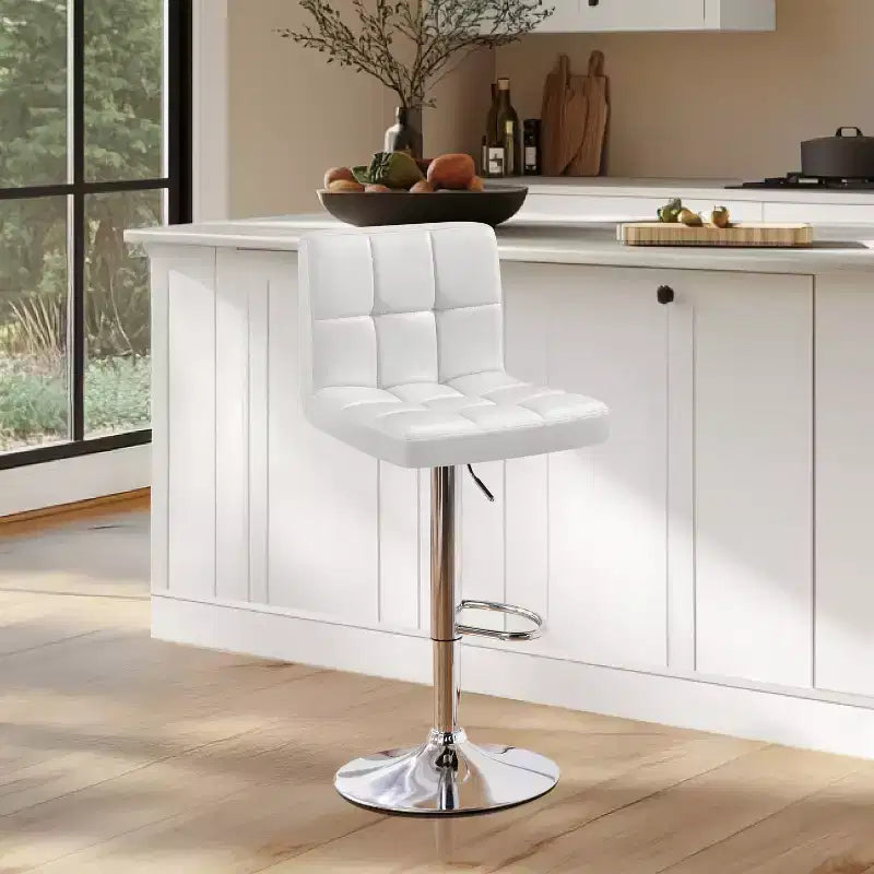 Modern Swivel Counter Stool with Adjustable Height
