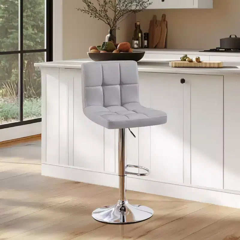 Modern Swivel Counter Stool with Adjustable Height