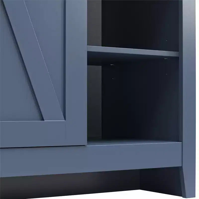 Alton Farmhouse Nightstand with 4 Shelves