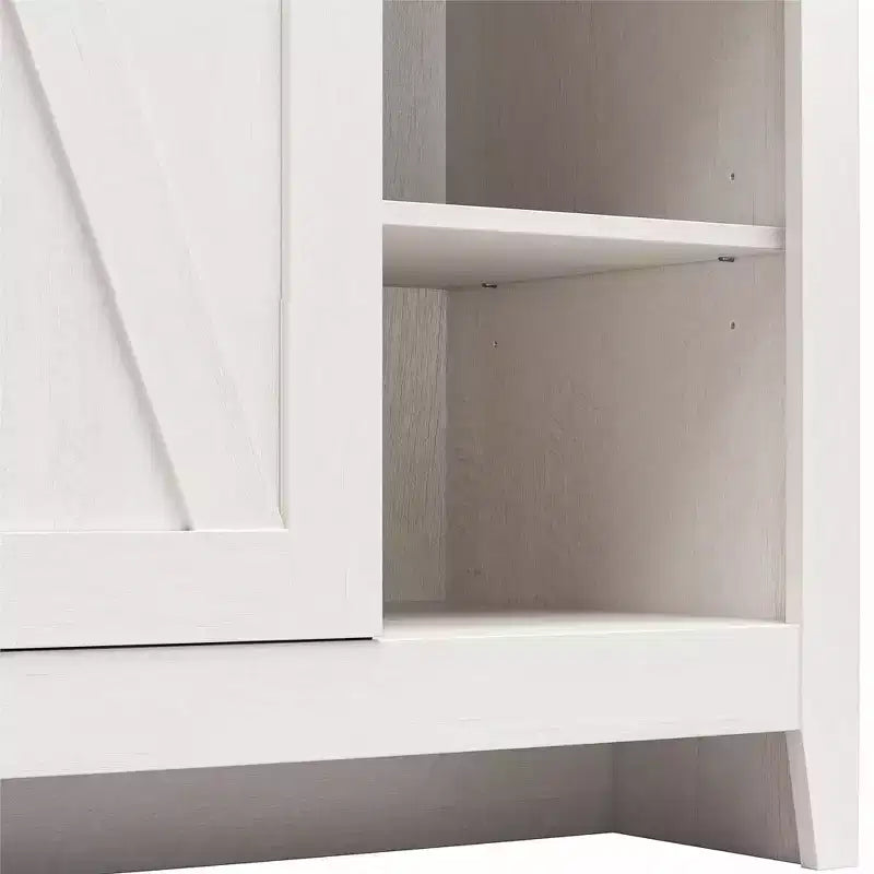 Alton Farmhouse Nightstand with 4 Shelves