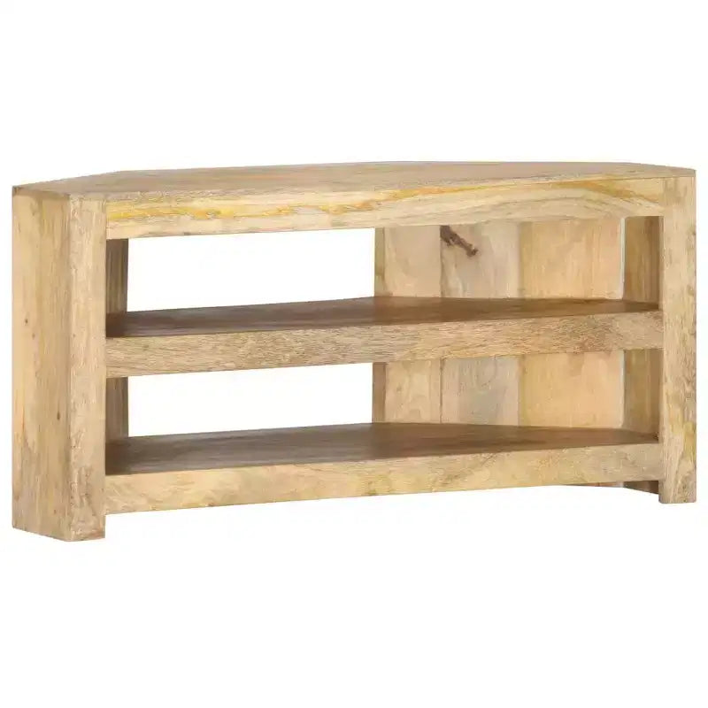 TV Cabinet Varied wood tones Solid mango wood 35.4x17.7x17.7 in
