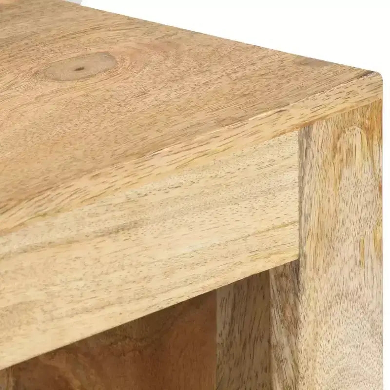 TV Cabinet Varied wood tones Solid mango wood 35.4x17.7x17.7 in
