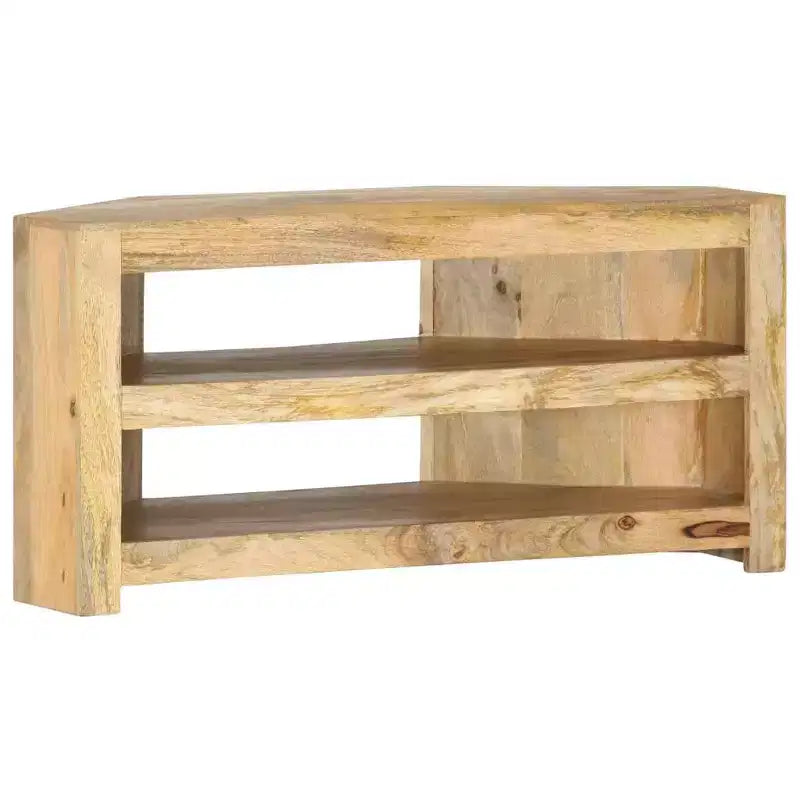 TV Cabinet Varied wood tones Solid mango wood 35.4x17.7x17.7 in