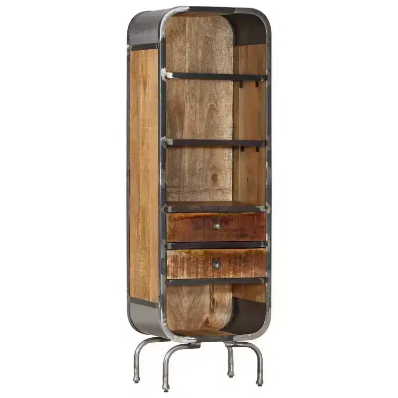 Solid Wood Highboard - Mango Wood Storage Cabinet in Brown - Unique Rustic Style Stand with Ample Storage Space