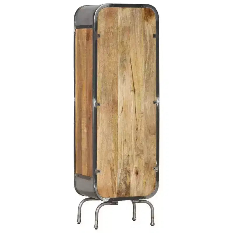 Solid Wood Highboard - Mango Wood Storage Cabinet in Brown - Unique Rustic Style Stand with Ample Storage Space