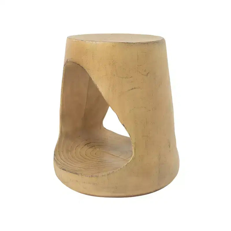 Hollow Console Table Wood Like Texture Natural Color for Living Room