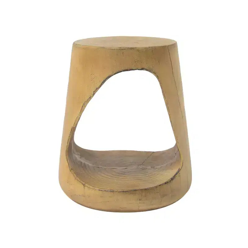 Hollow Console Table Wood Like Texture Natural Color for Living Room