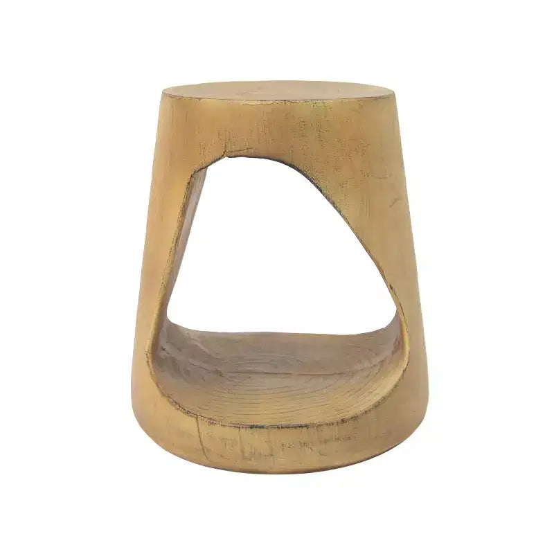 Hollow Console Table Wood Like Texture Natural Color for Living Room