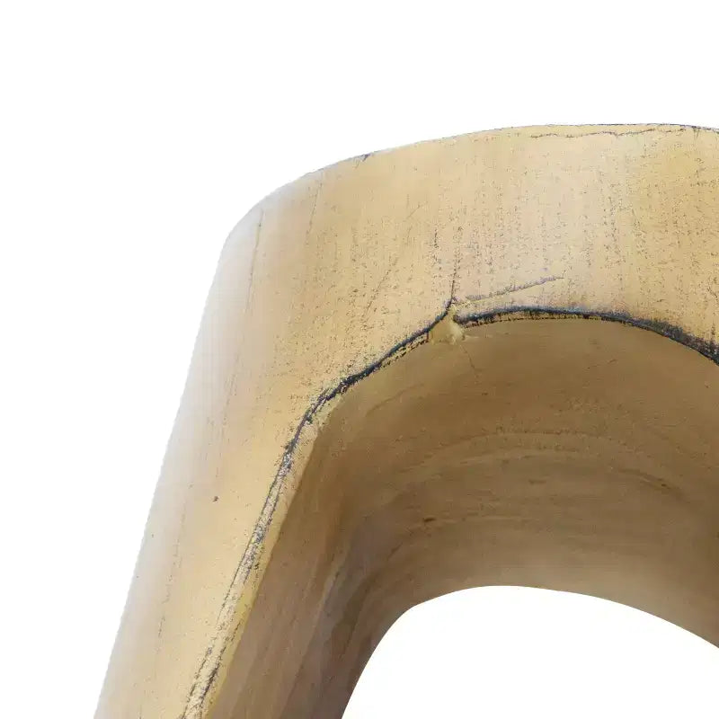 Hollow Console Table Wood Like Texture Natural Color for Living Room