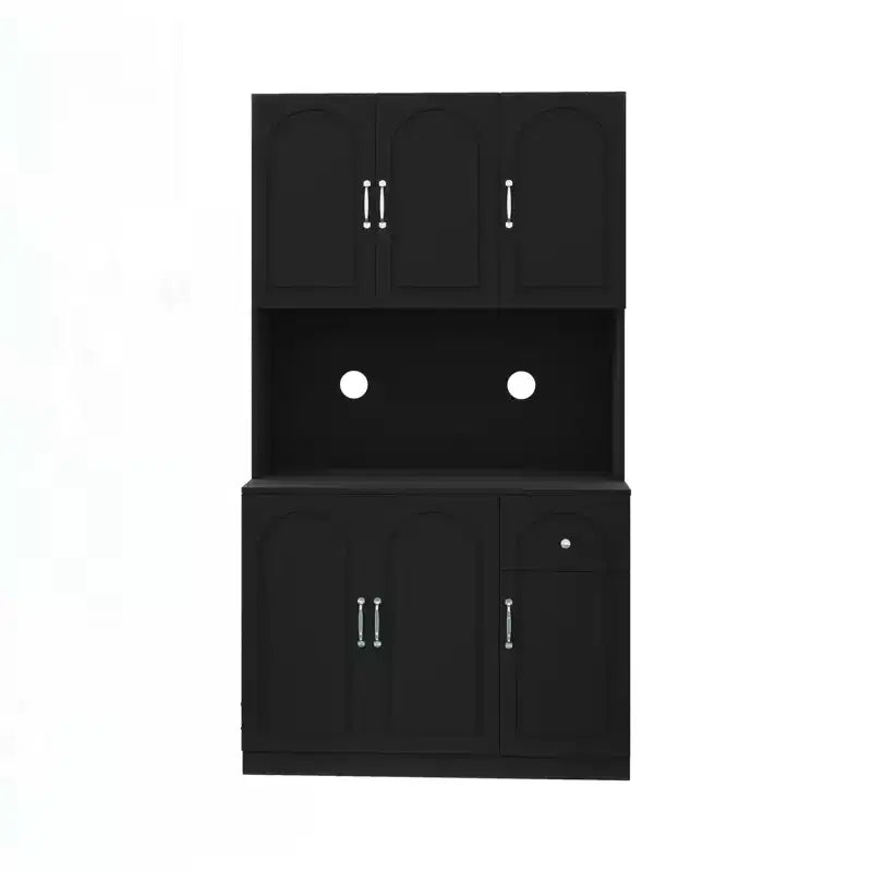 71 Freestanding Buffet Cabinet with Storage, Modern Pantry Cabinet Sideboard Cabinet with Microwave Stand for Kitchen Living Room