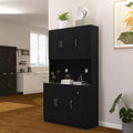 71 Freestanding Buffet Cabinet with Storage, Modern Pantry Cabinet Sideboard Cabinet with Microwave Stand for Kitchen Living Room