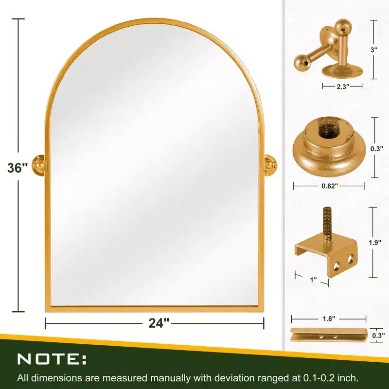 Iron Metal Frame Windowpane Wall Mirror Farmhouse Rustic Elegant Decor for Living Room Bedroom Bathroom Entryway