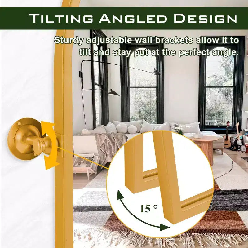 Iron Metal Frame Windowpane Wall Mirror Farmhouse Rustic Elegant Decor for Living Room Bedroom Bathroom Entryway