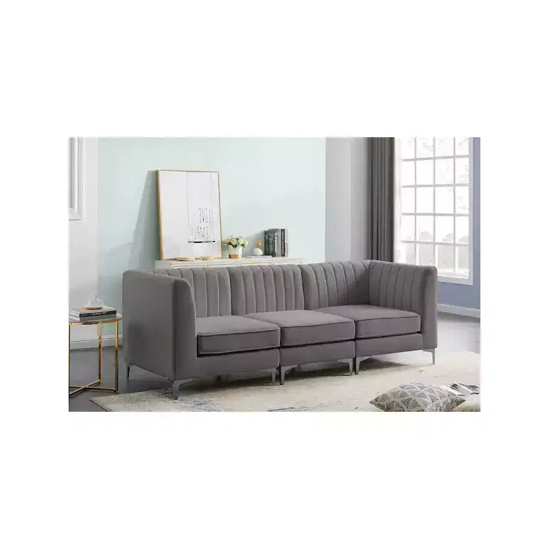 Alina Velvet Modular Sofa