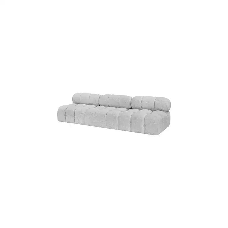 Ames Grey Boucle Fabric Modular Sofa