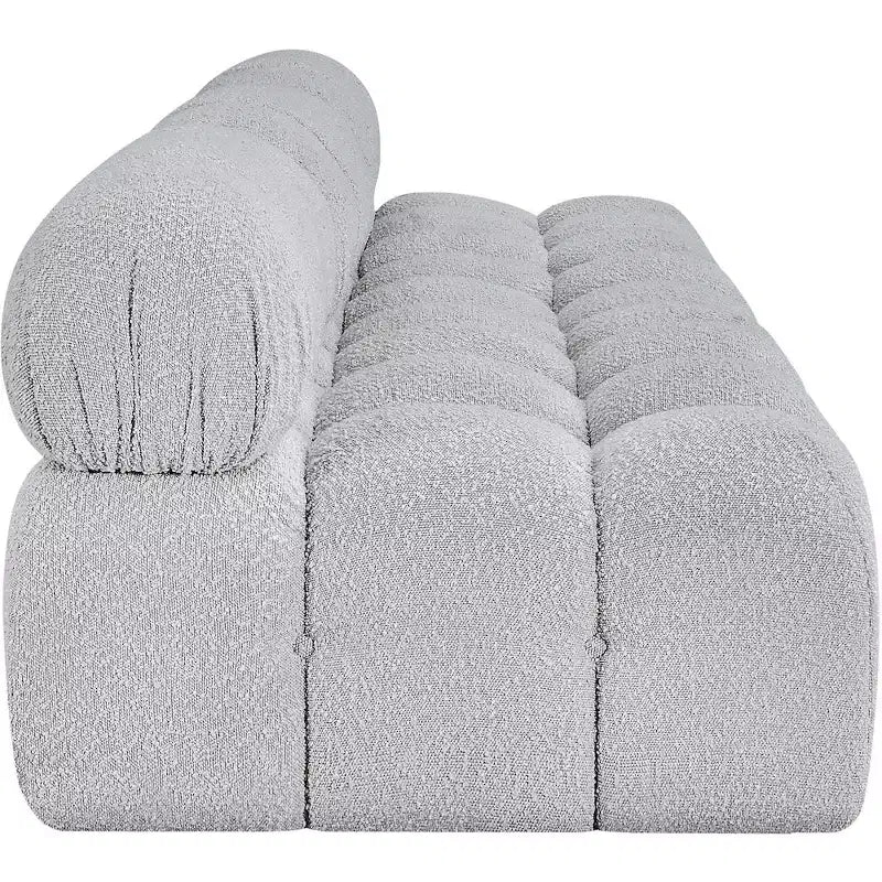 Ames Grey Boucle Fabric Modular Sofa