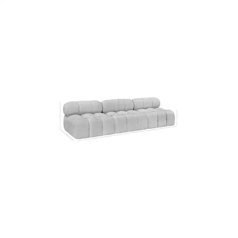 Ames Grey Boucle Fabric Modular Sofa