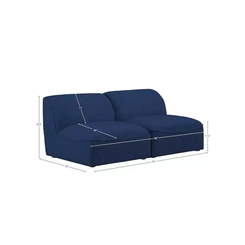 Miramar Durable Linen Textured Modular Sofa