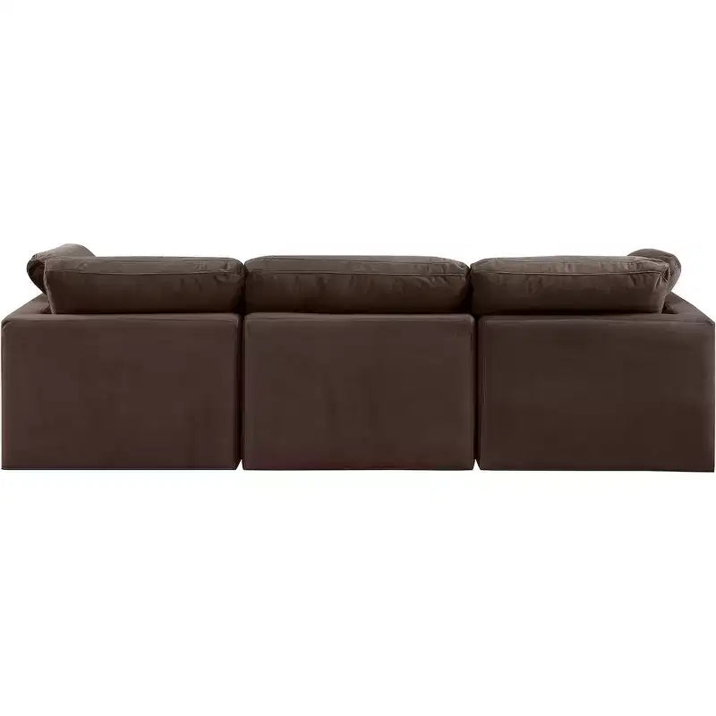 Indulge Brown Velvet Modular Sofa