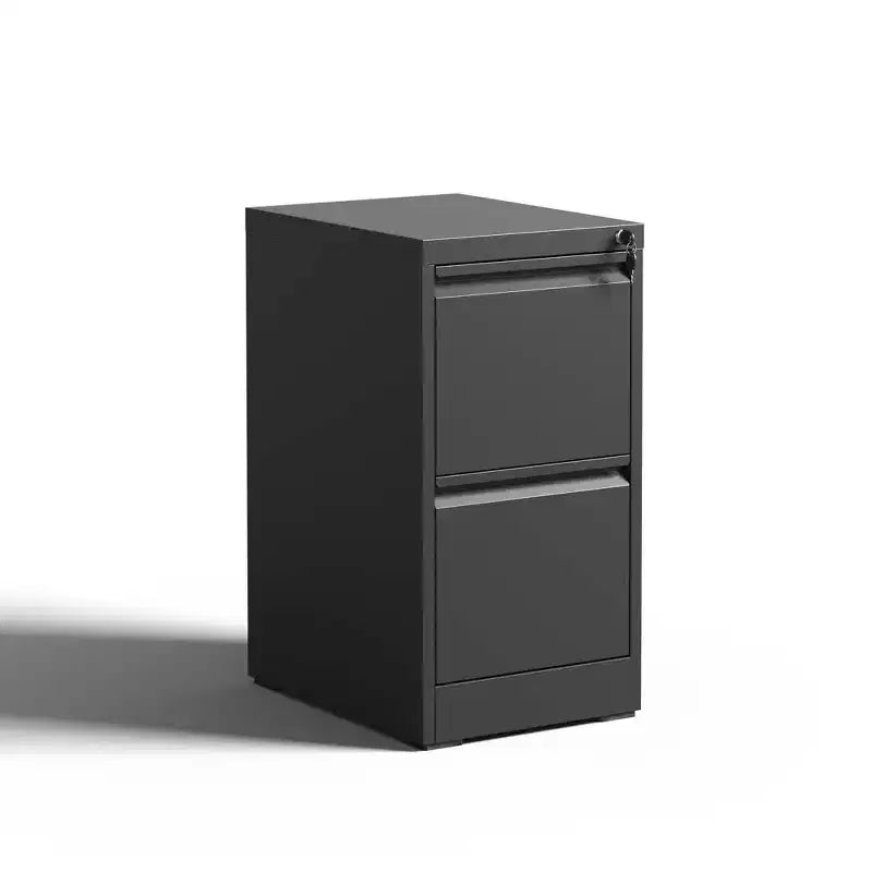 Vertical Double Drawer Metal Filing File Cabinet With Lock For Storing A4 Sized Files