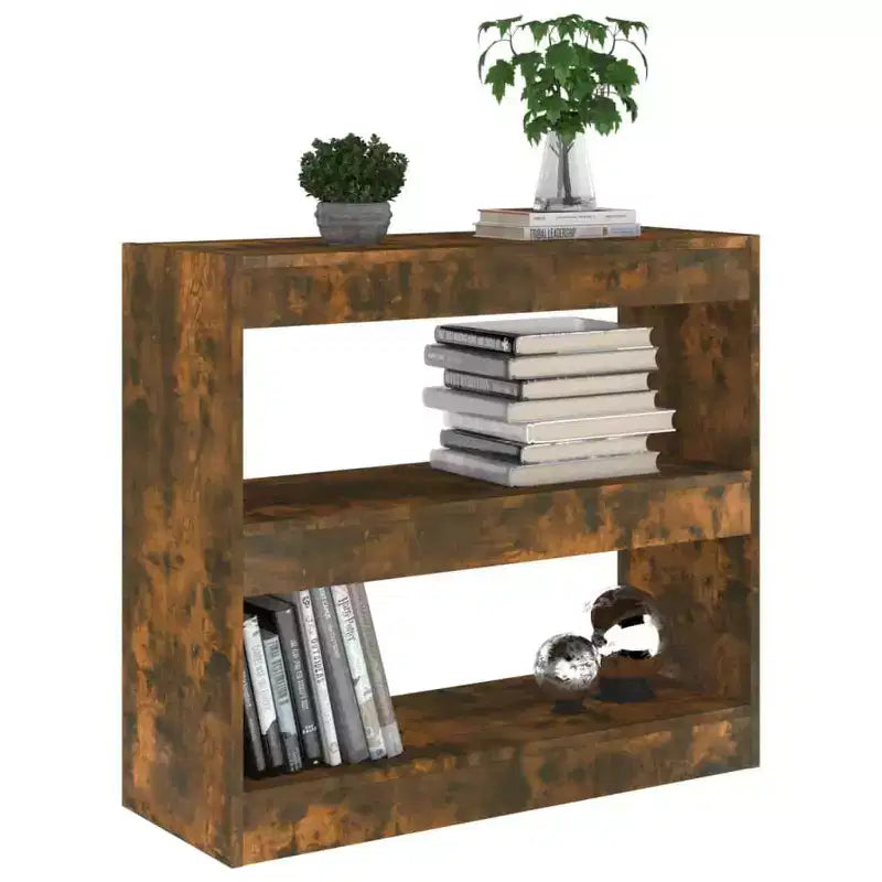 Book Cabinet Smoked oak Engineered wood Medium Book Cabinet