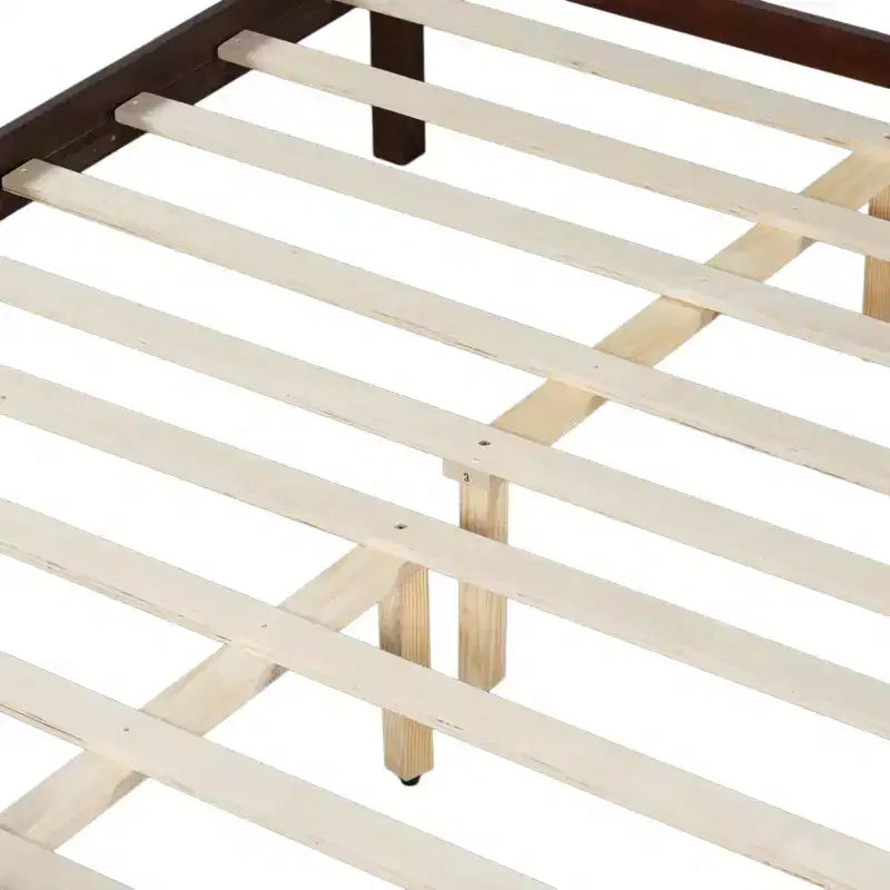Queen Size Flat Panel Bed With Headboard & Footboard, Easy Assembly
