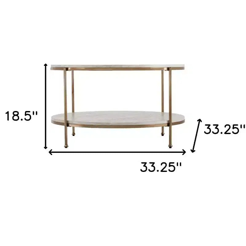 33 White Solid Manufactured Wood And Metal Square Coffee Table