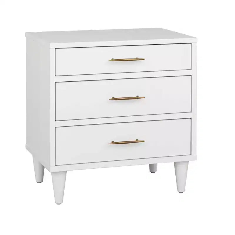 Lifestorey Ana Mid Century Modern 3 Drawer Nightstand