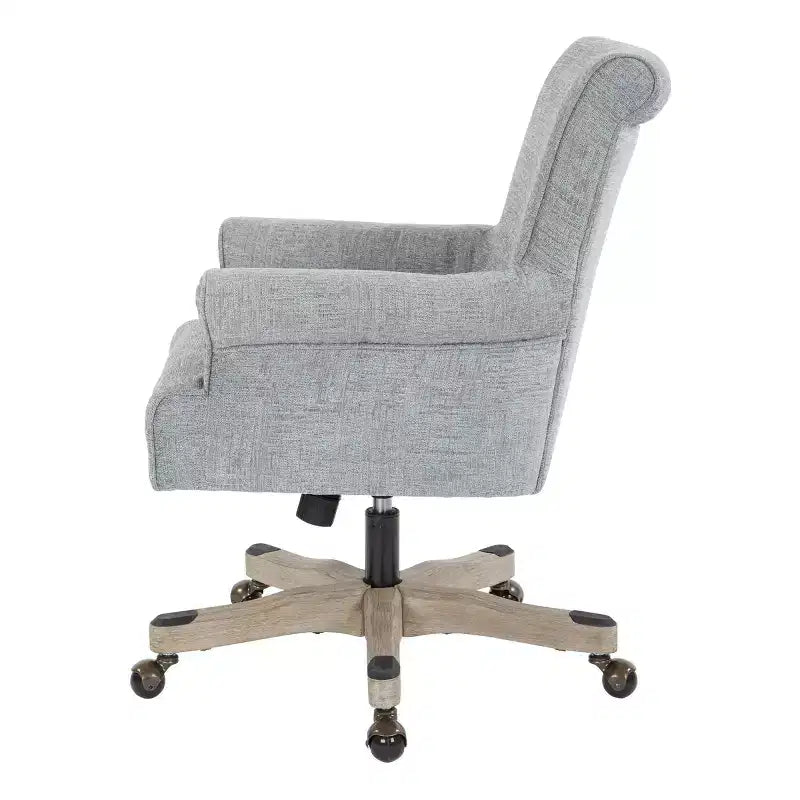 Megan Office Chair with Gray Wash Wood - OSP Home Furnishings