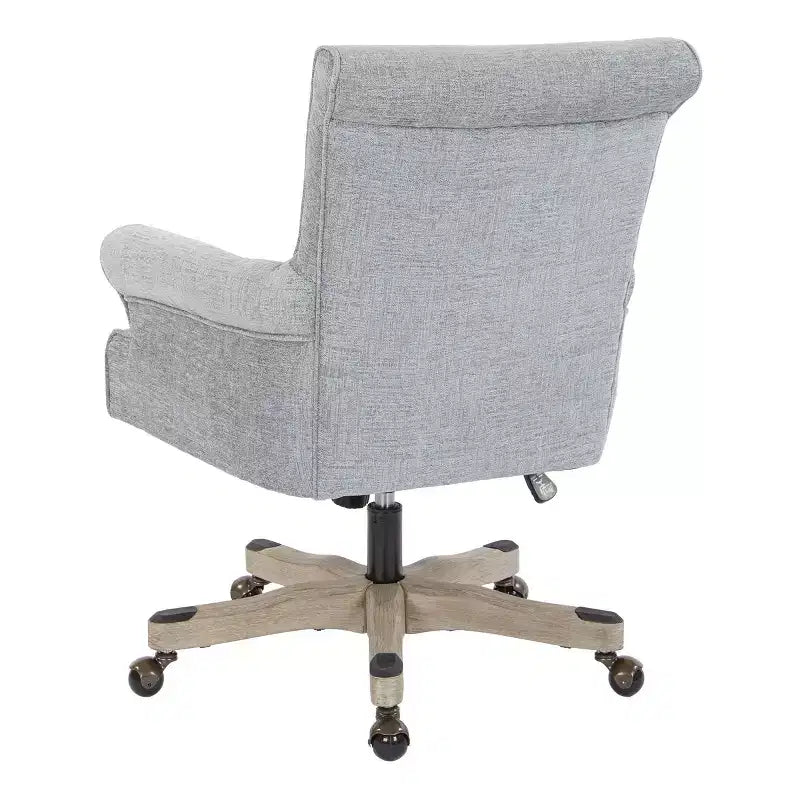 Megan Office Chair with Gray Wash Wood - OSP Home Furnishings