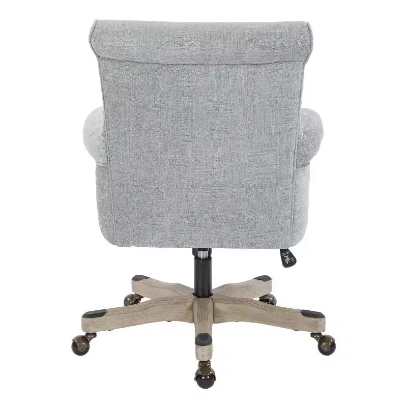 Megan Office Chair with Gray Wash Wood - OSP Home Furnishings
