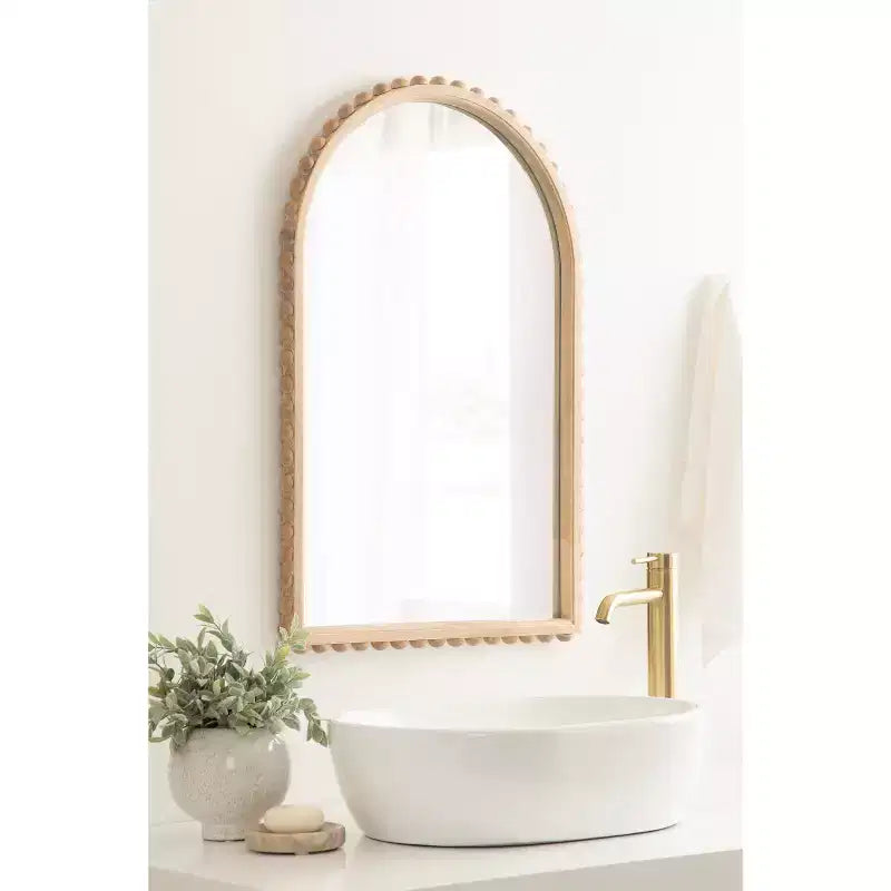 Kate & Laurel All Things Decor 20x30 Beadbrook Arched Wall Mirror