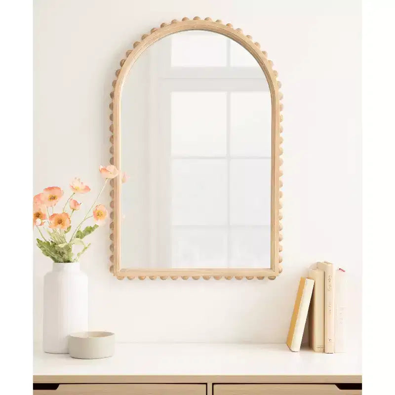 Kate & Laurel All Things Decor 20x30 Beadbrook Arched Wall Mirror