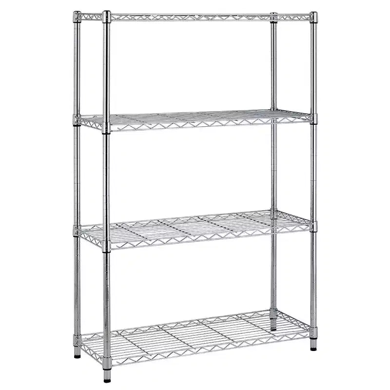 FDW 4 Tier Wire Shelving Unit Heavy Duty Storage Rack Metal Shelf Garage Organizer Wire Rack