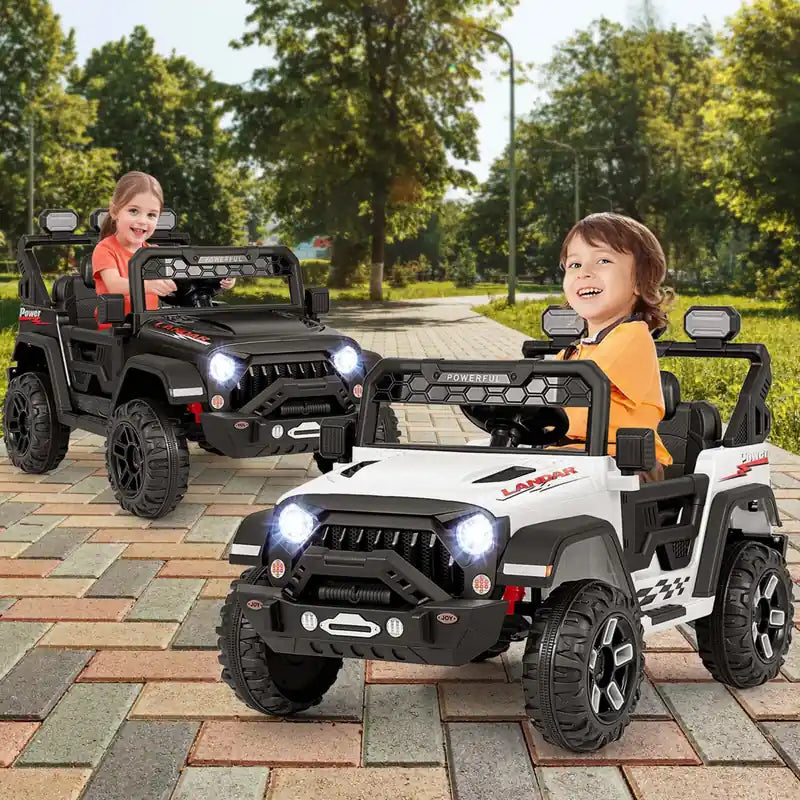 12v Kids Ride On Truck With 2*12v Motors Spring Suspension & Remote Control White